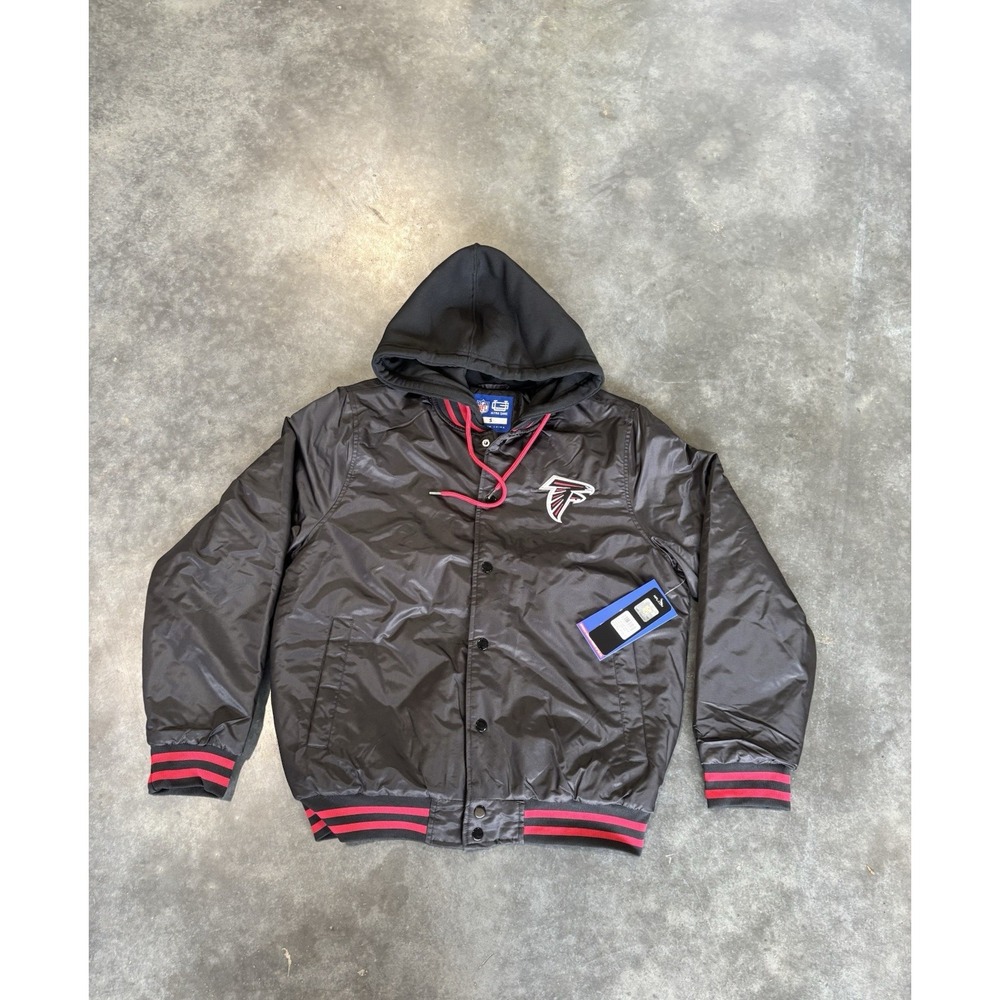 Men's Atlanta Falcons NFL Hooded Bomber Jacket Size Small Brand New With Tags